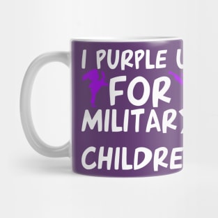 I Purple Up For Military Children Mug